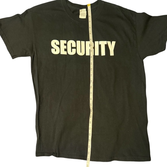 Black short sleeve Security T Shirt . M - Picture 6 of 7